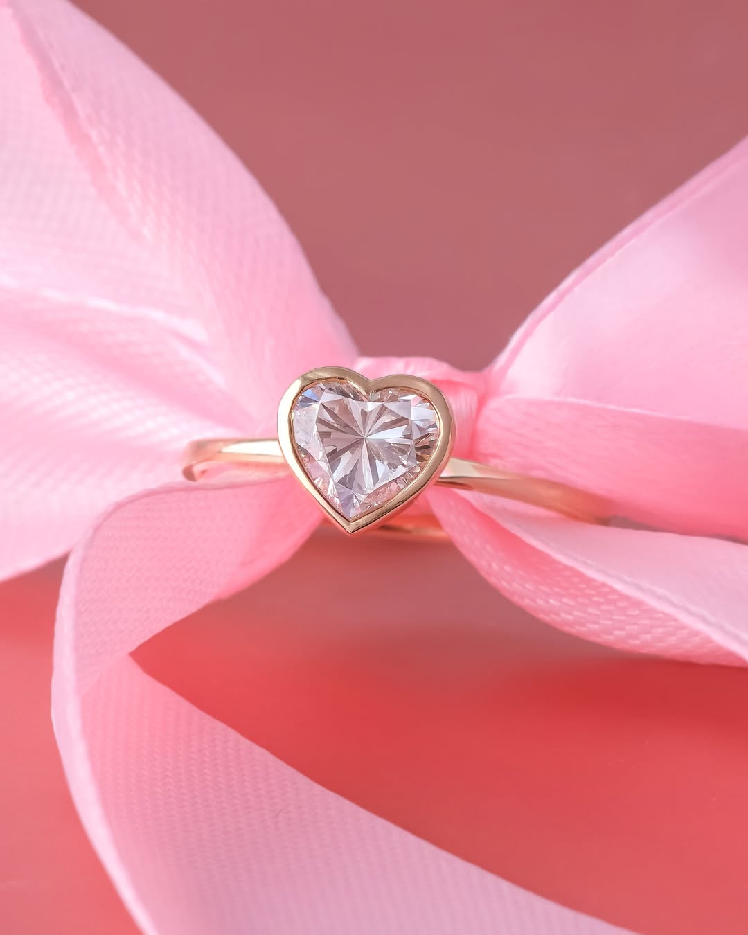 Heart  Engagement Rings