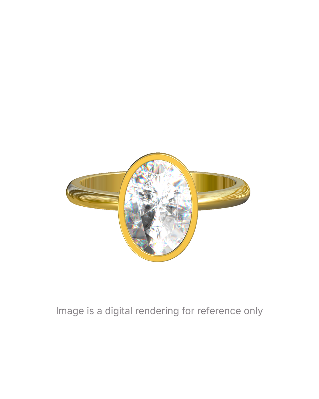 Eulia – Oval Bezel Solitaire