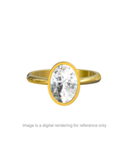 Oval Cut Bezel Solitaire Setting
