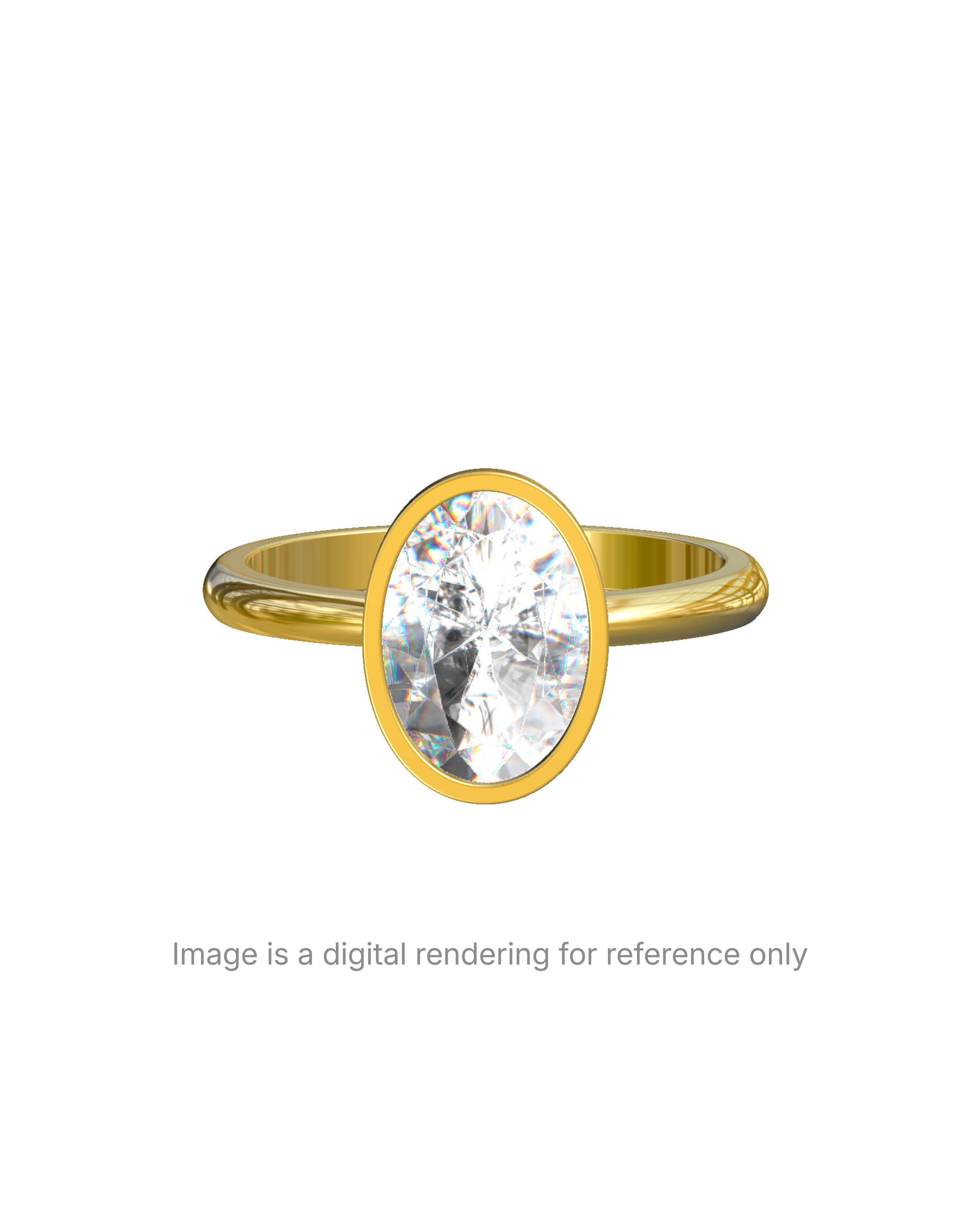 Eulia – Oval Bezel Solitaire