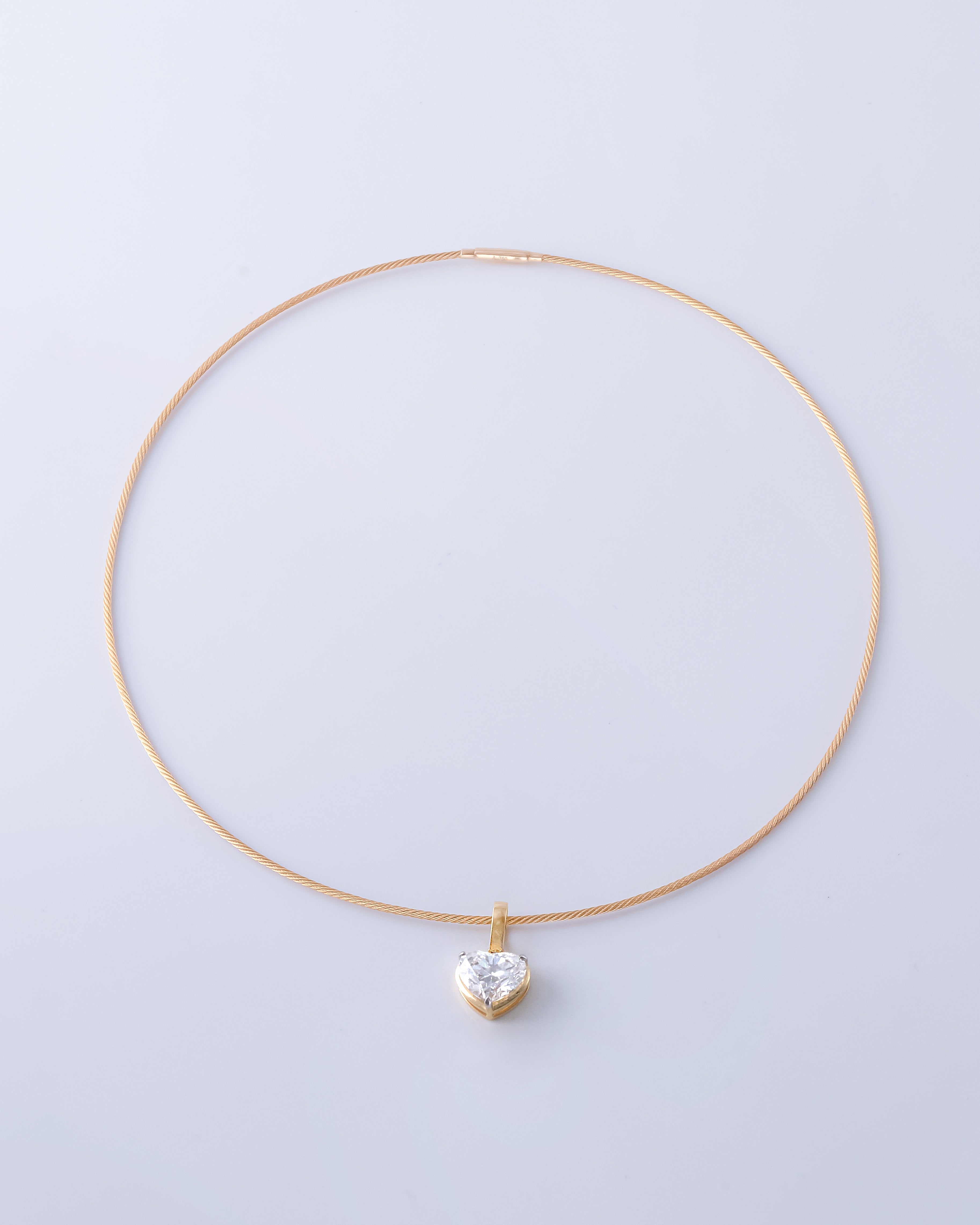 Solis Avoir Heart Solitaire Pendant