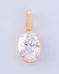 Solis Avoir Oval Solitaire Pendant