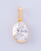 Solis Avoir Oval Solitaire Pendant