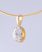 Solis Avoir Oval Solitaire Pendant