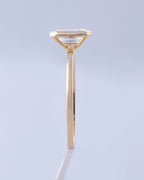 Emerald  Cut Bezel Solitaire Setting