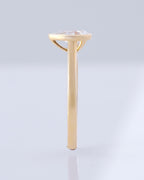 Pear Cut Bezel Solitaire Setting