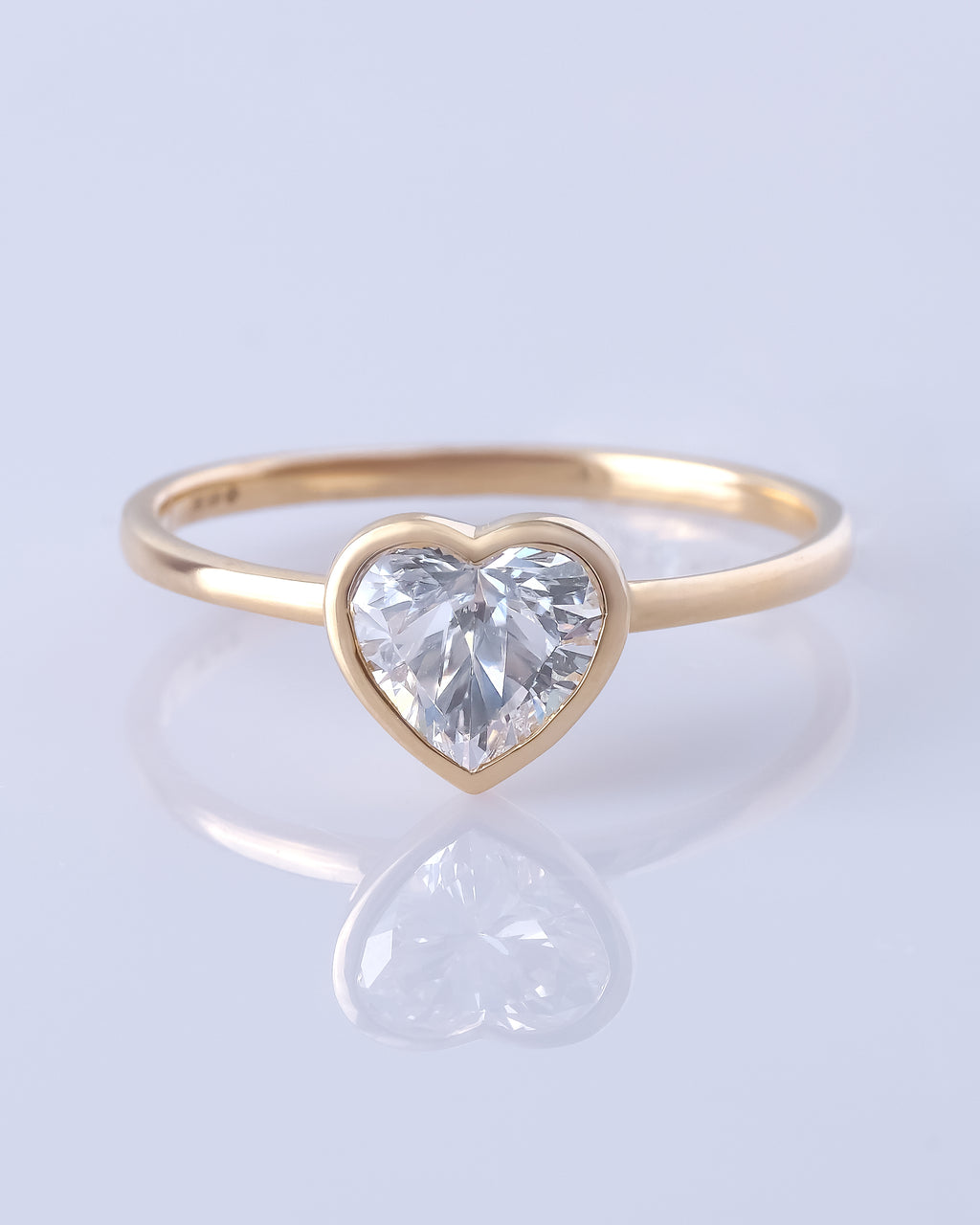 CORNELIA - Heart Bezel Solitaire Setting