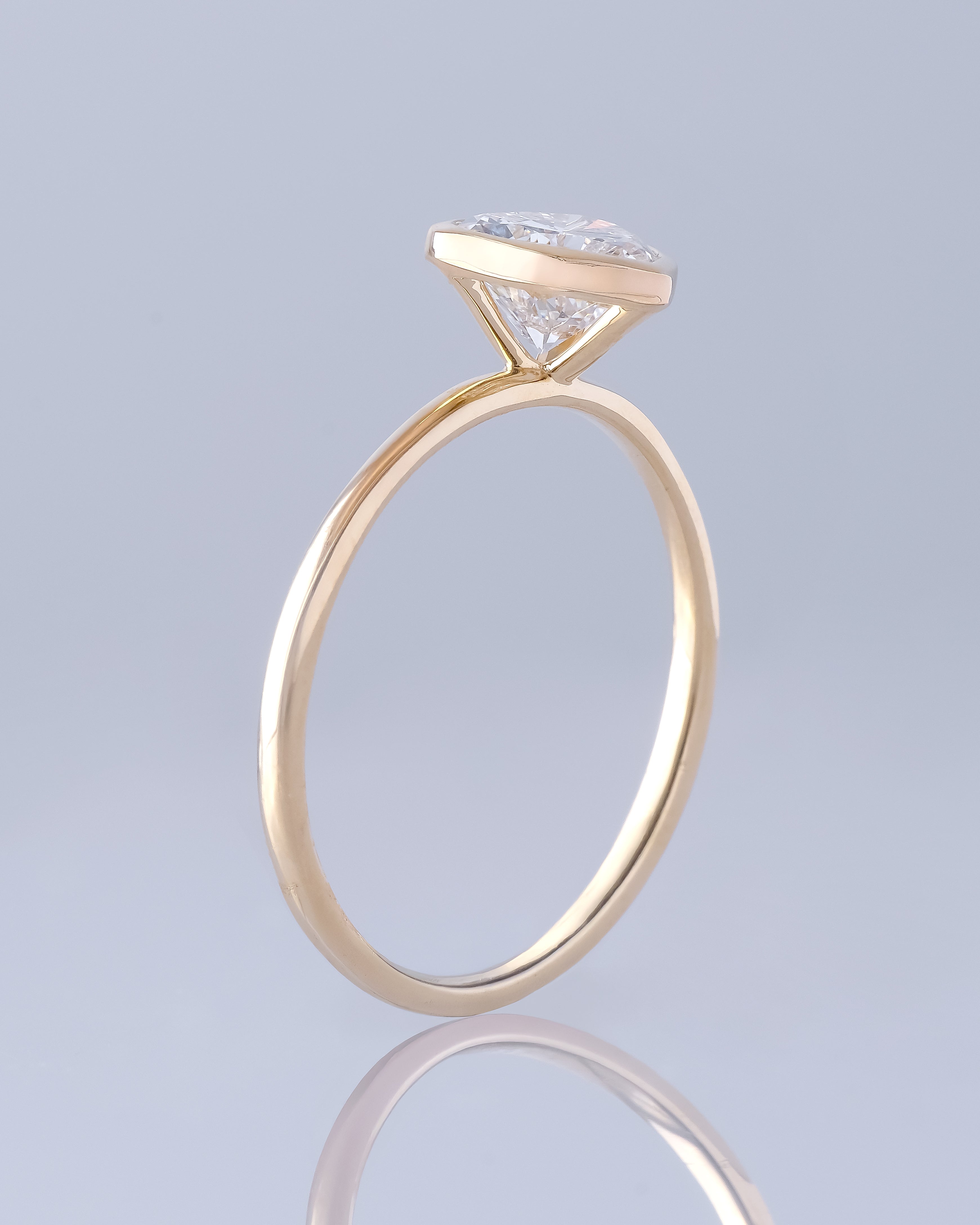 CORNELIA - Heart Bezel Solitaire Setting