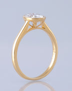 Oval Cut Bezel Solitaire Setting