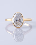 Oval Cut Bezel Solitaire Setting