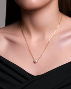 Solis Avoir Bezel Heart Pendant