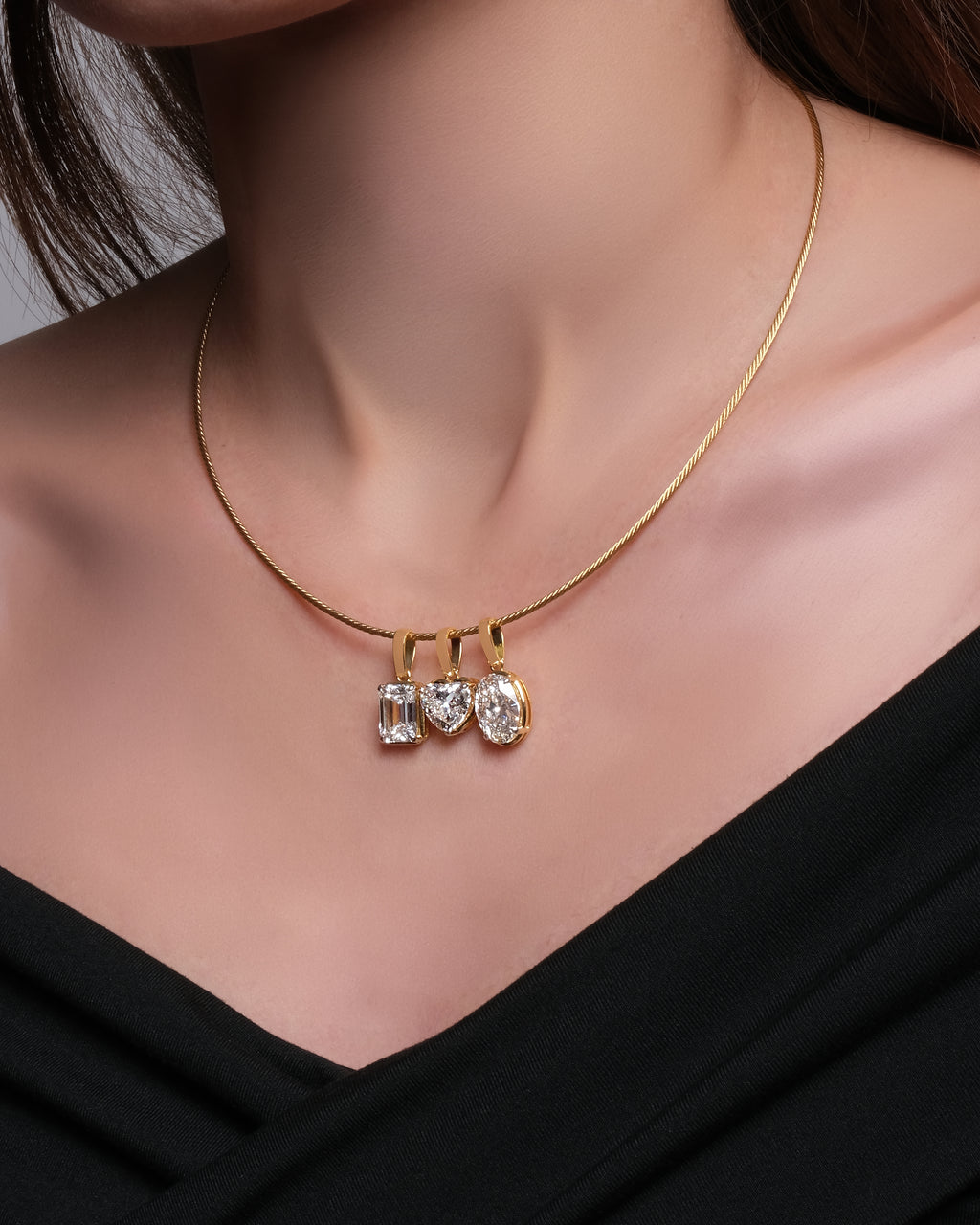 Solis Avoir Heart Solitaire Pendant