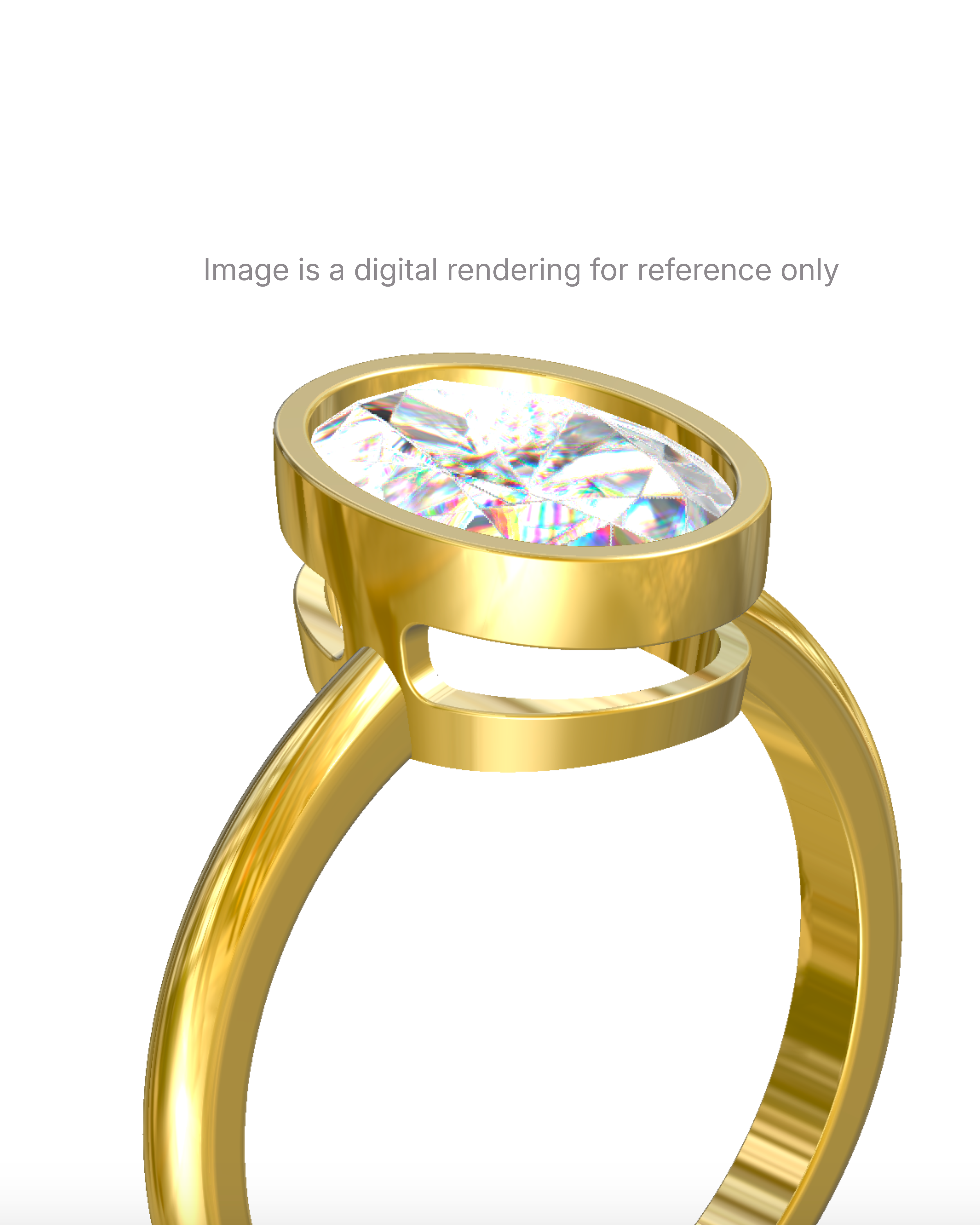 Eulia – Oval Bezel Solitaire