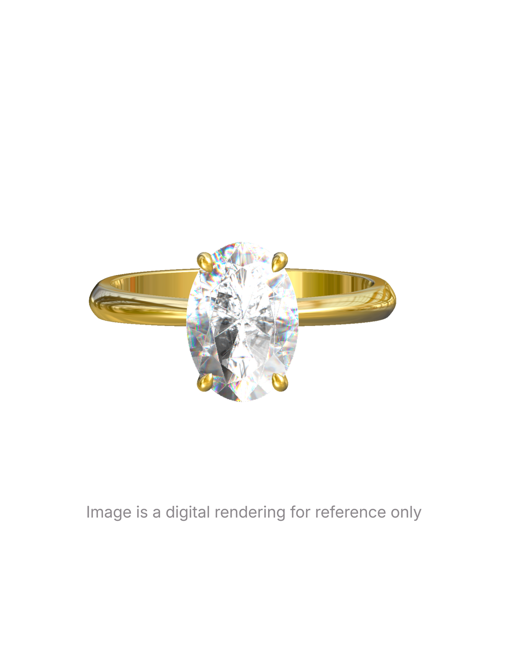 Eulia - Oval Solitaire Setting