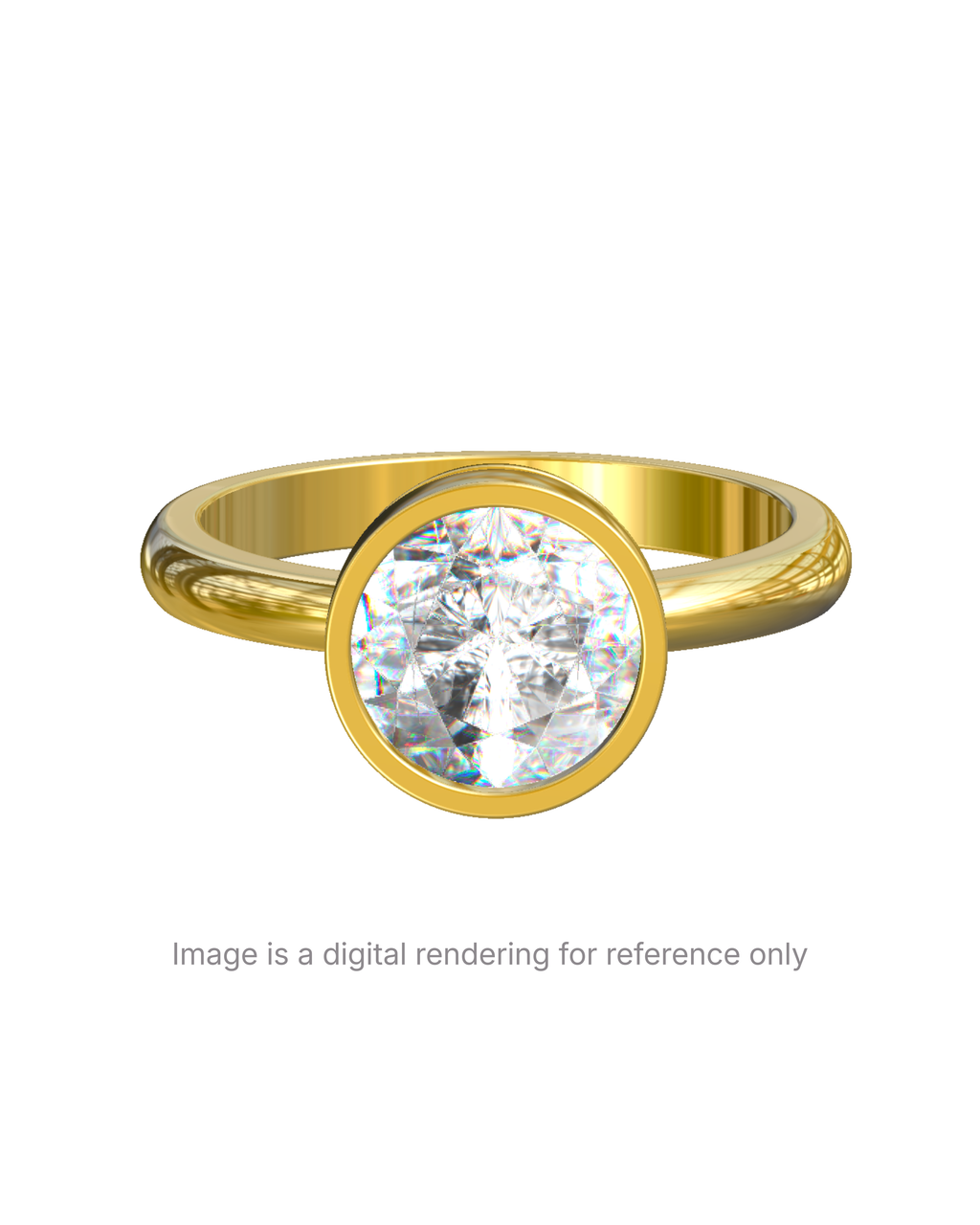 Chiara – Round Bezel Solitaire
