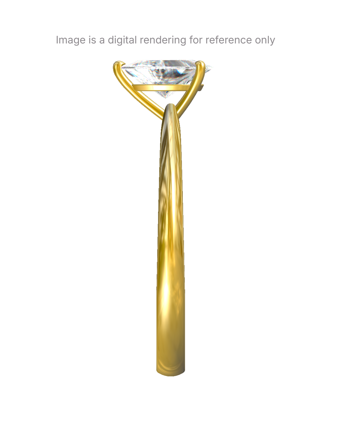 Bonnie - Pear Solitaire Setting