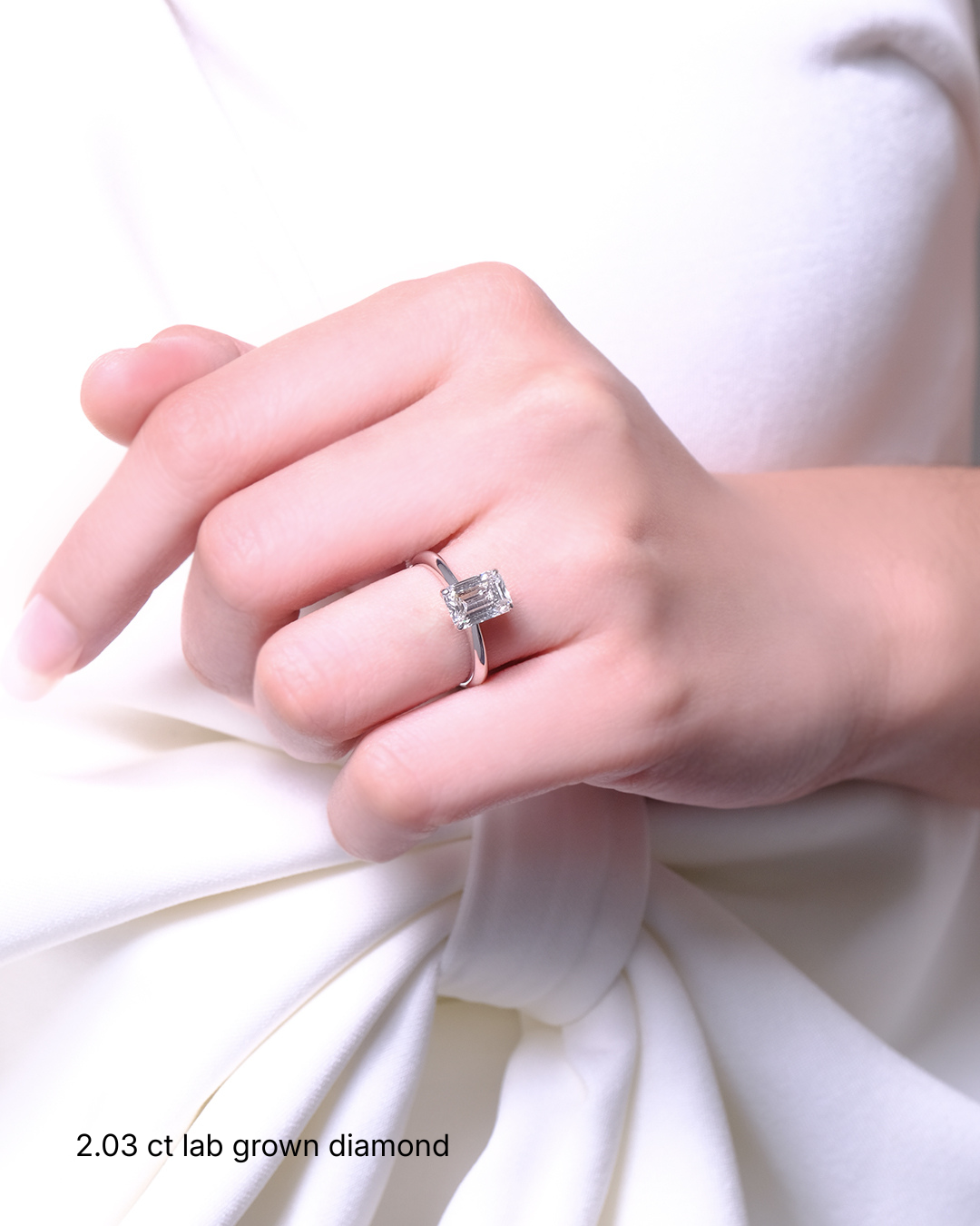 Alisson - Emerald Solitaire Setting
