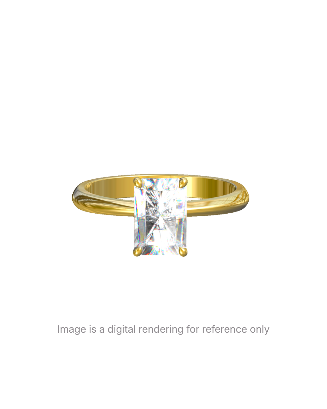 Alisson - Emerald Solitaire Setting