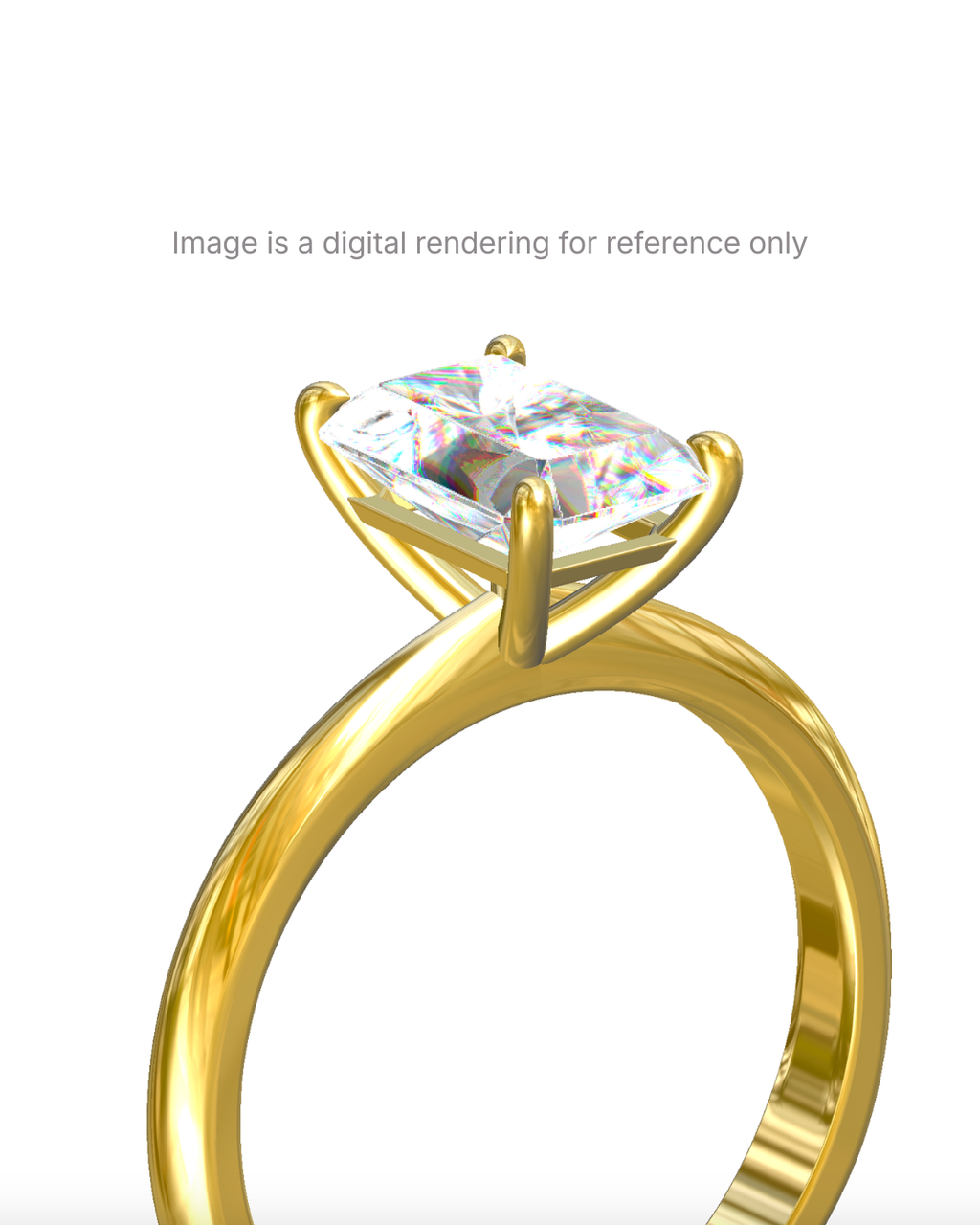 Alisson - Emerald Solitaire Setting