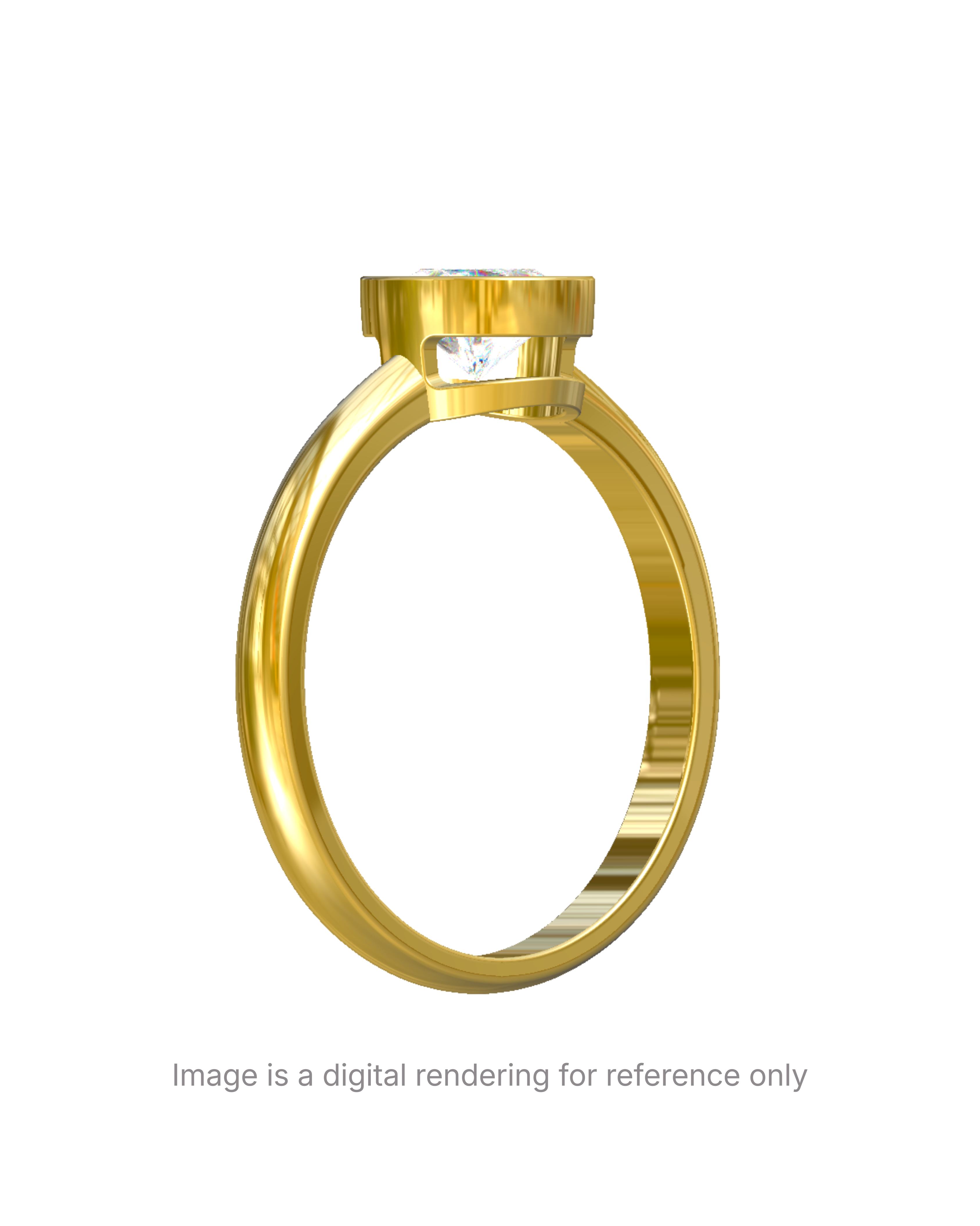 Chiara – Round Bezel Solitaire