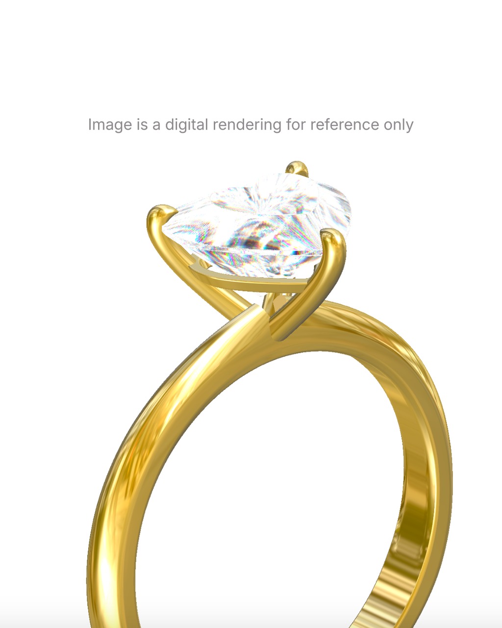 Cornelia - Heart Solitaire Setting