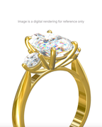 Oval Cut Trilogy Setting
