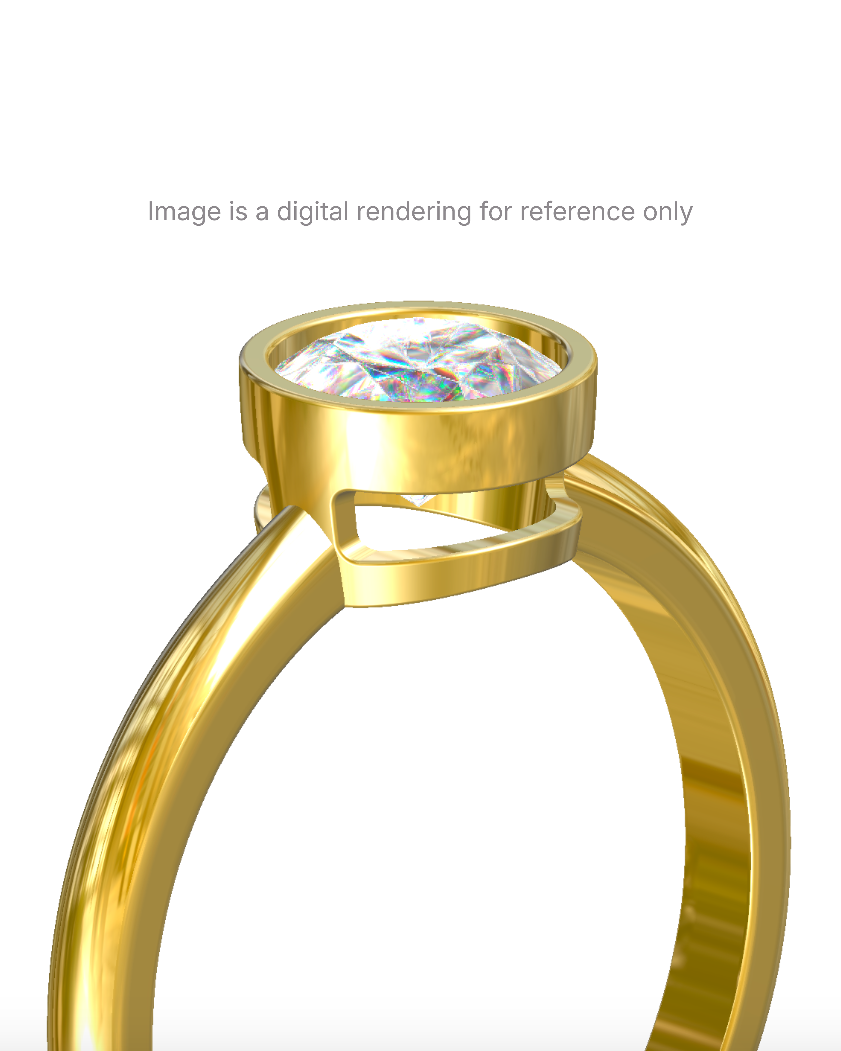 Chiara – Round Bezel Solitaire