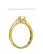 Pear Cut Trilogy Setting