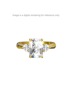 Emerald Cut Trilogy Setting