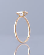 Emerald  Cut Bezel Solitaire Setting