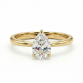 Bonnie - Pear Solitaire Setting