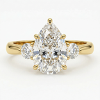 Pear Cut Trilogy Setting