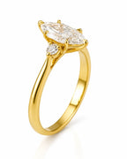 Marquise Cut Trilogy Setting