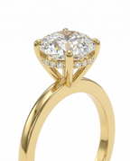 Round Cut Hidden Halo Setting
