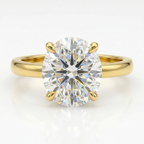 Round Cut Hidden Halo Setting