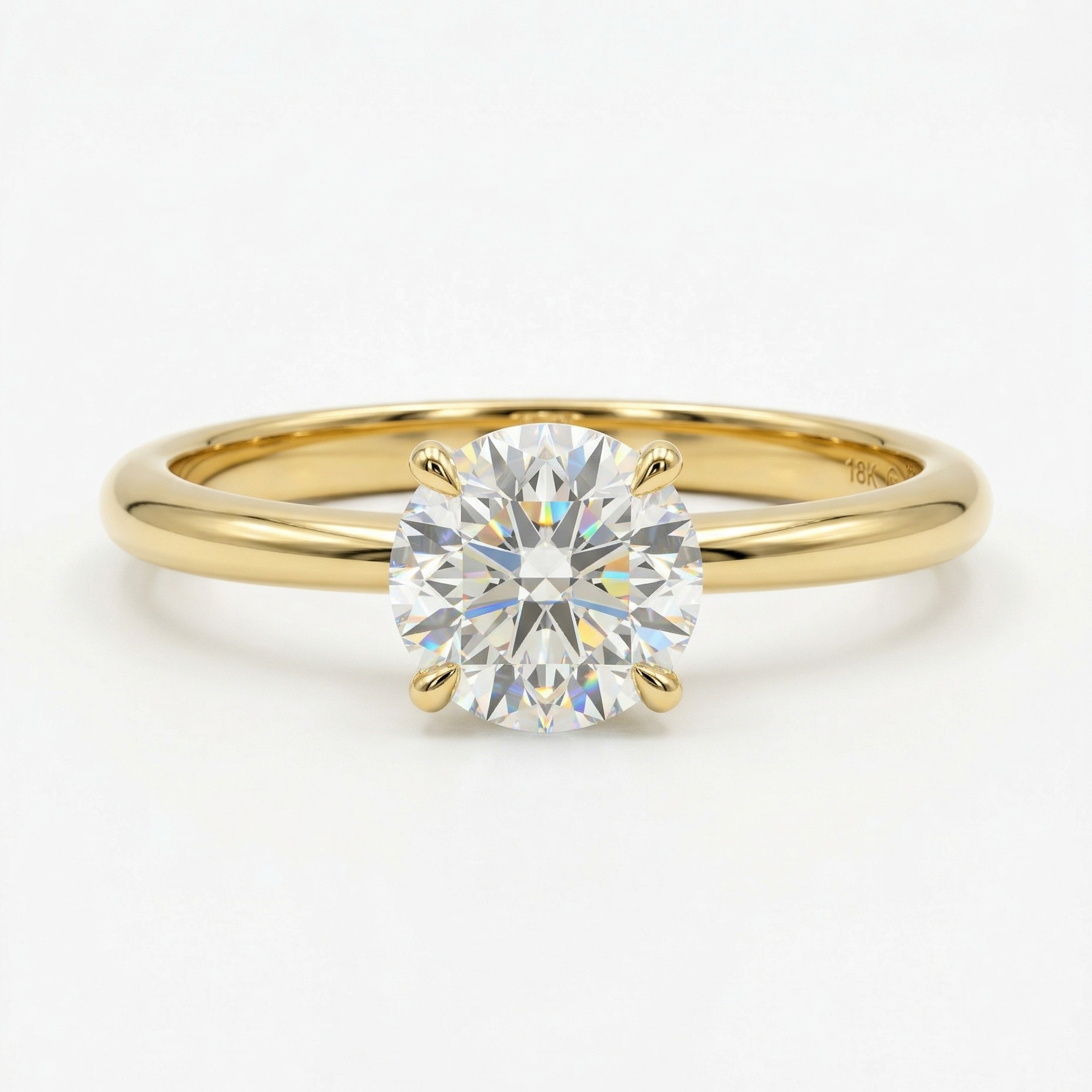 Chiara – Round Prong Solitaire