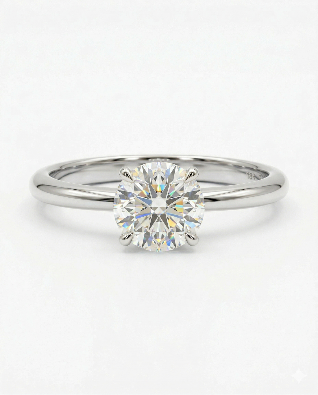 Round Cut Solitaire Setting