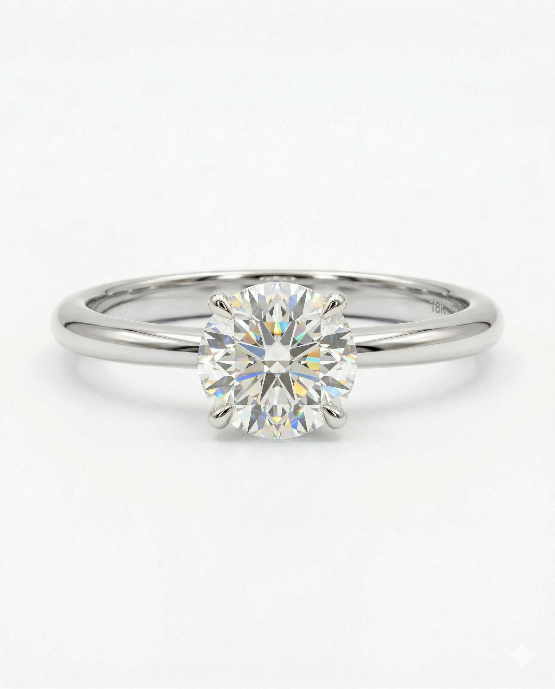 Chiara – Round Prong Solitaire