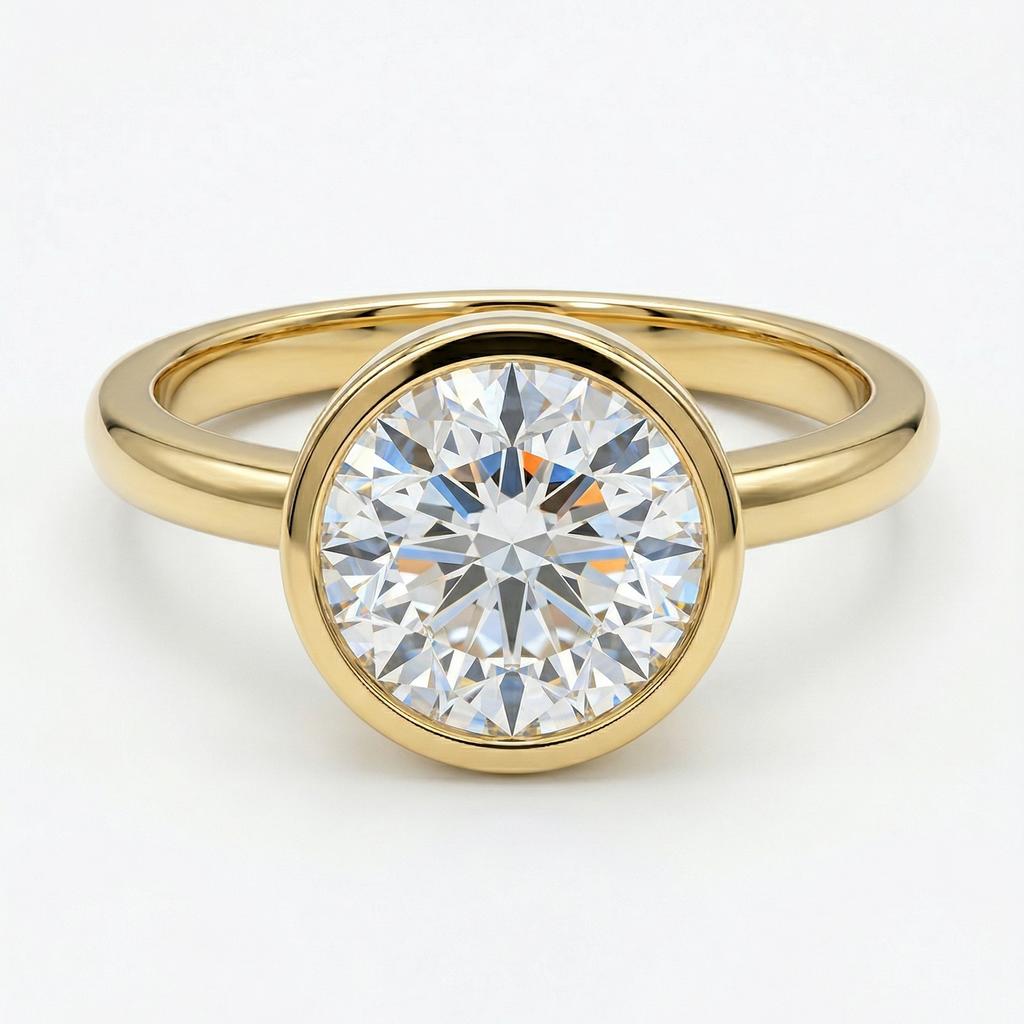 Chiara – Round Bezel Solitaire
