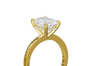 Alisson - Emerald  Hidden Halo Setting