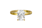 Alisson - Emerald  Hidden Halo Setting