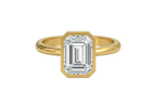 Emerald  Cut Bezel Solitaire Setting
