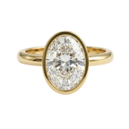 Oval Cut Bezel Solitaire Setting