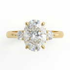 Oval Cut Trilogy Setting