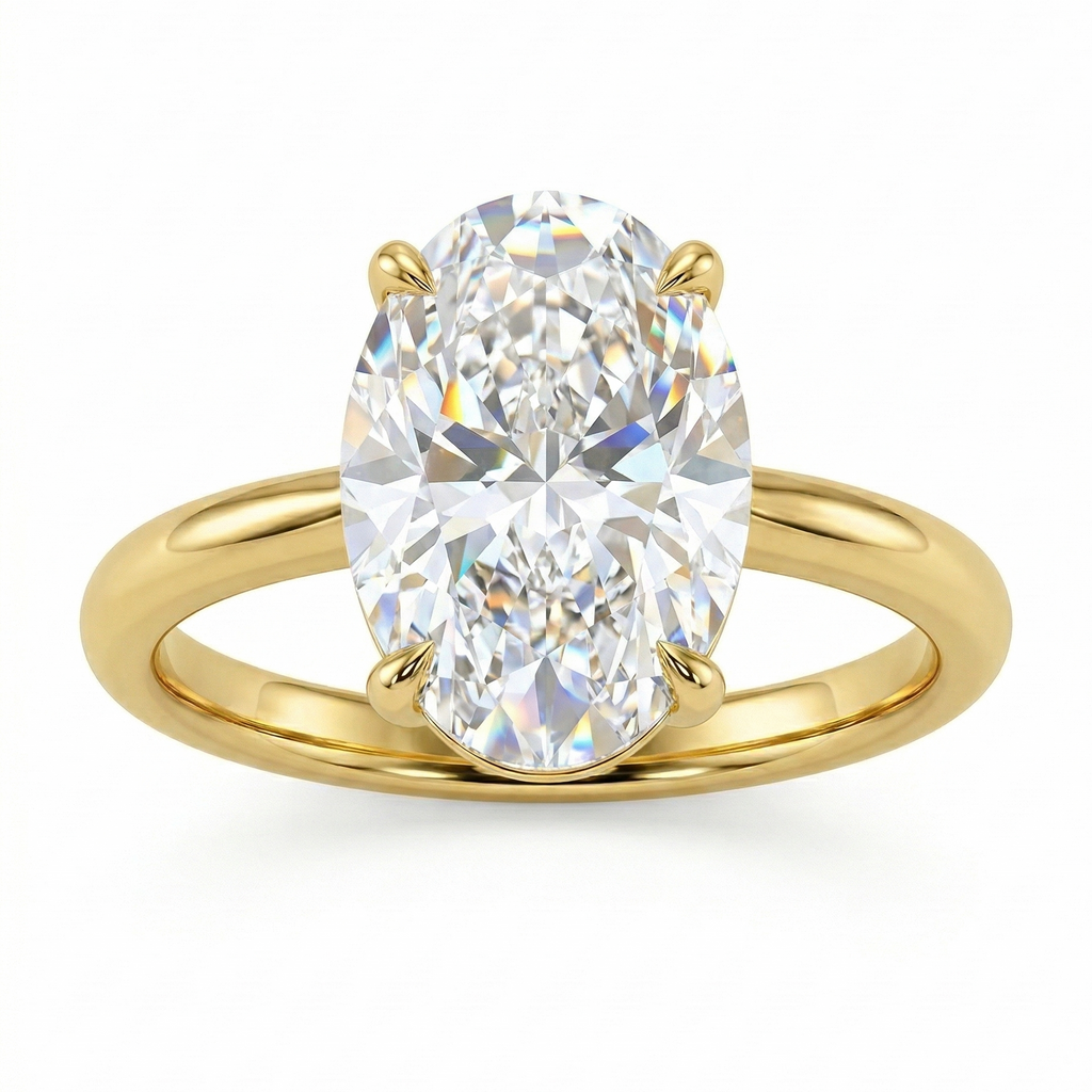 Eulia - Oval Solitaire Setting