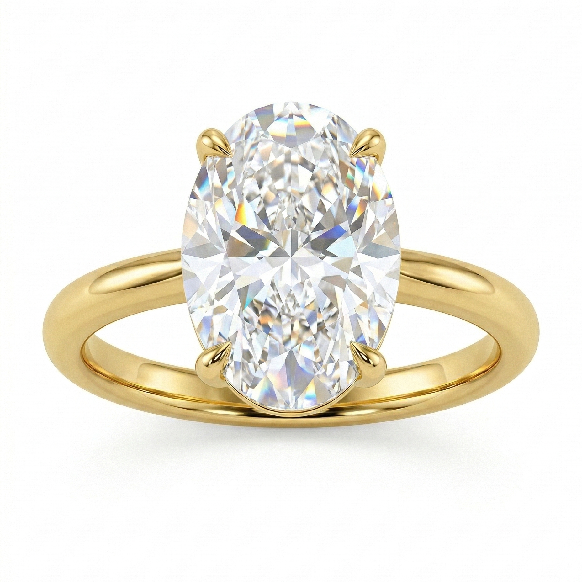 Eulia - Oval Solitaire Setting