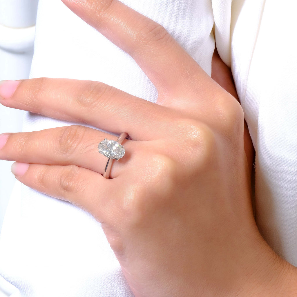 3.0 Carat Oval Eulia Engagement Ring