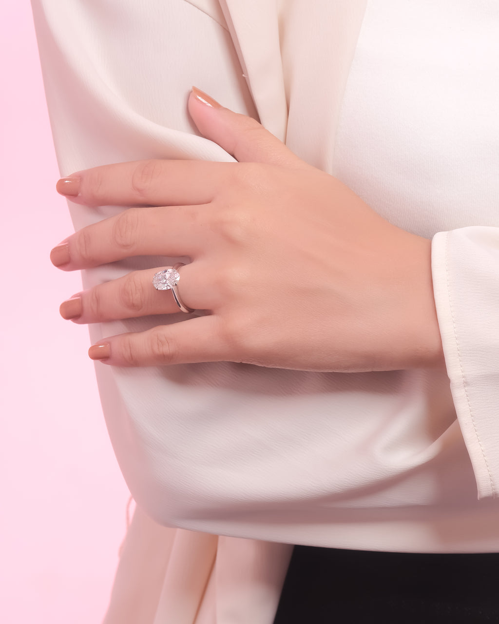 3.0 Carat Oval Eulia Engagement Ring