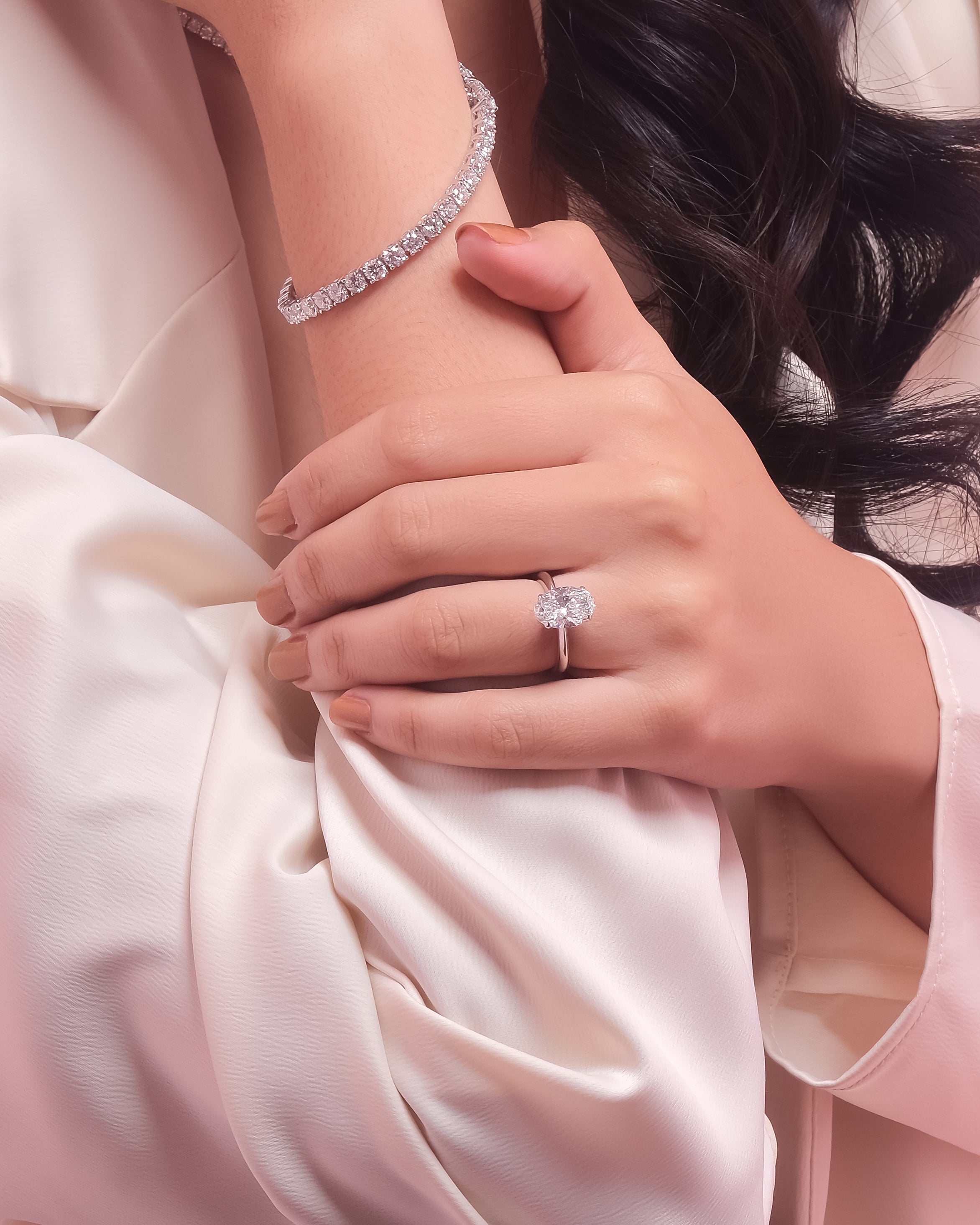3.0 Carat Oval Eulia Engagement Ring