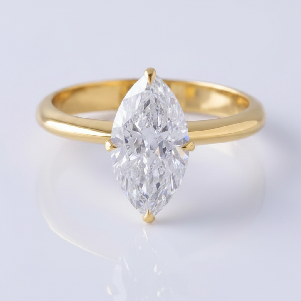 Marquise Cut Solitaire Setting